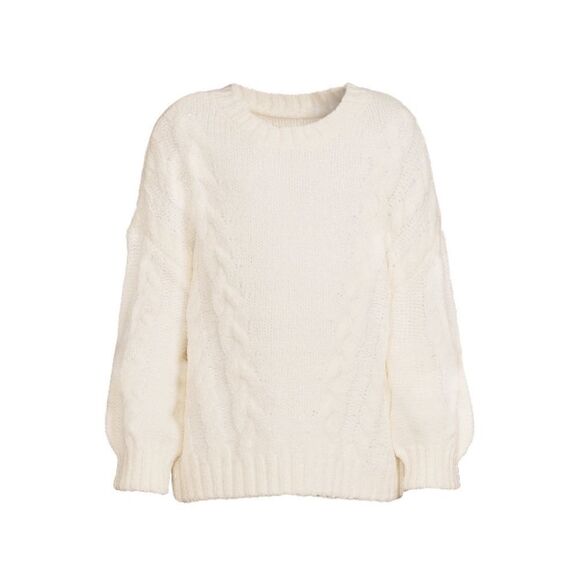 Girls Ultra Soft Cable Knit Sweater with Long Sleeves, Size XL (14-16) - Picture 4 of 7